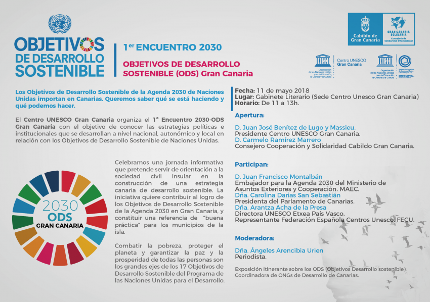 I Encuentro 2030 'Objetivos de Desarrollo Sostenible Gran Canaria'