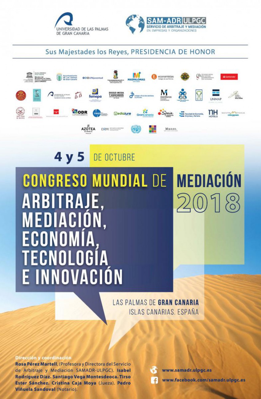 El CUGC colabora en el Congreso Mundial de Arbitraje, Mediación, Economía, Tecnología e Innovación